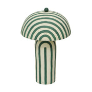Maiori Striped Papier Mache Table Lamp