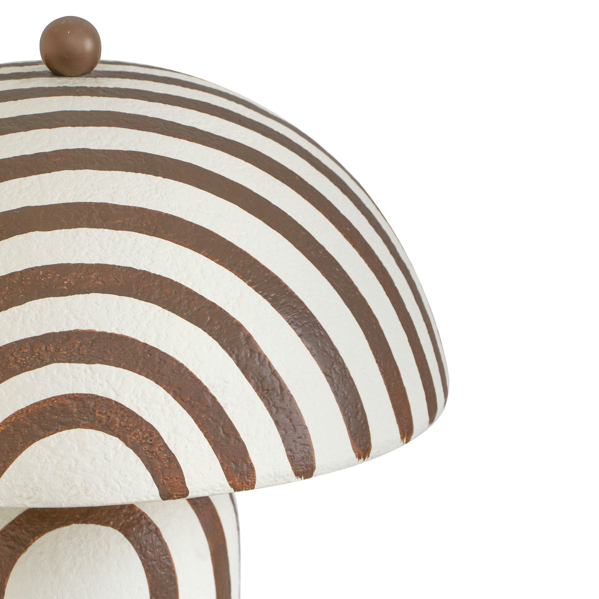 Maiori Striped Papier Mache Table Lamp