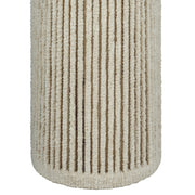Tapered Natural Chenille Fiber Floor Lamp
