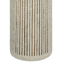 Tapered Natural Chenille Fiber Floor Lamp