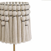 Tutu Cream Cotton Tasseled Floor Lamp
