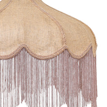 Buchanan Jute Fringed Scalloped Pendant Light