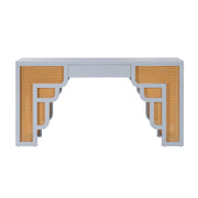 Suzie 62" Rattan Executive Desk With Drawer