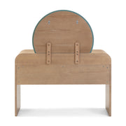 Moonrise 48 Natural Ash 2-Drawer Vanity Desk with Mirror