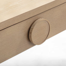 Moonrise 48 Natural Ash 2-Drawer Vanity Desk with Mirror