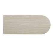 Marlene 47" Cream Faux Travertine Vanity Desk