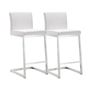 Parma Performance Vegan Leather Counter Stool - Set of 2
