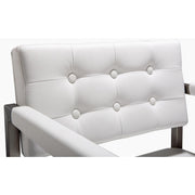 Director Performance Vegan Leather Stool with Silver Base