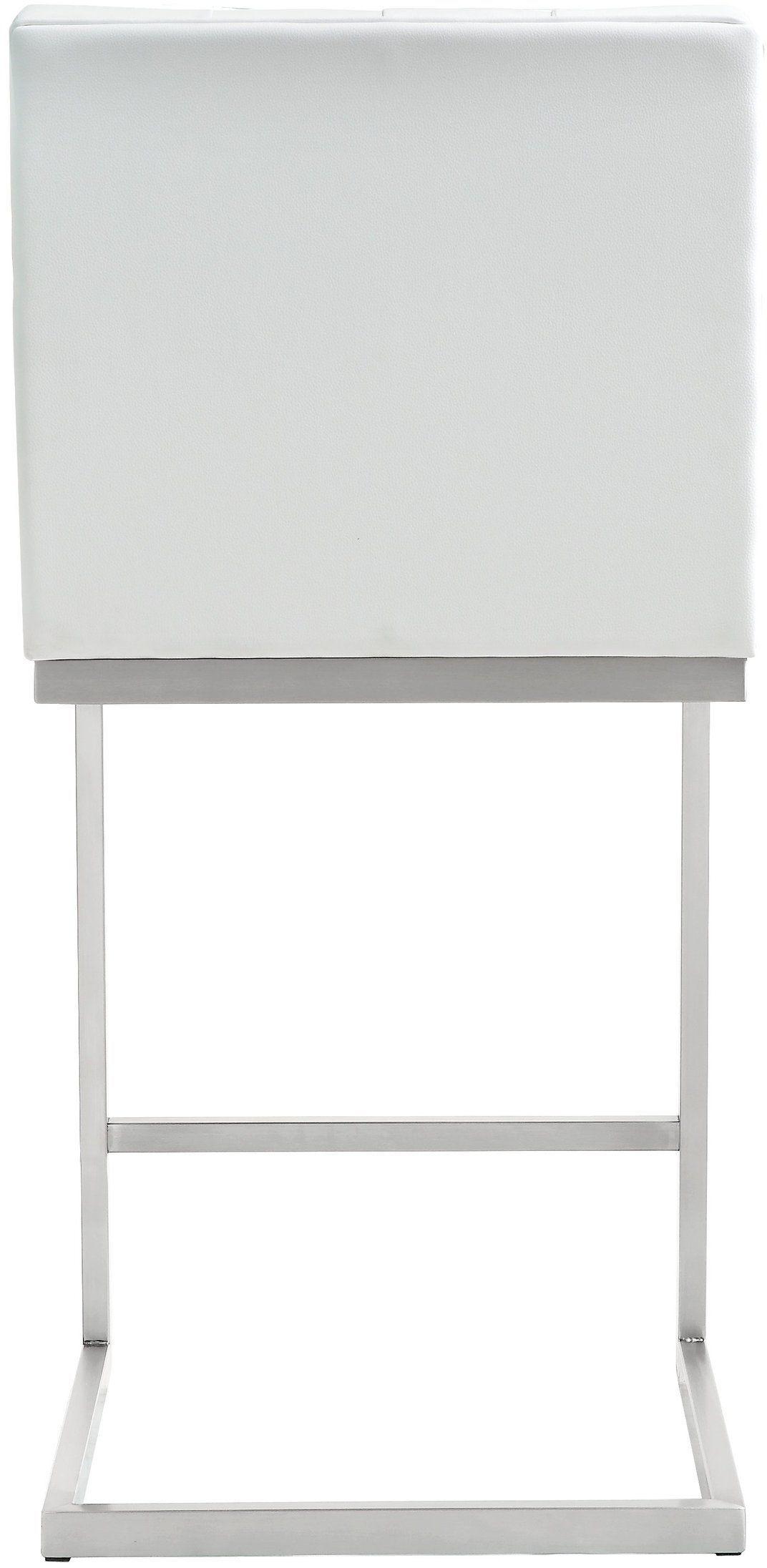 Helsinki White Performance Vegan Leather Stool - Set of 2