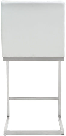 Helsinki White Performance Vegan Leather Stool - Set of 2