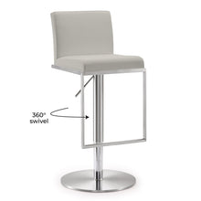 Amalfi Performance Vegan Leather Adjustable Stool