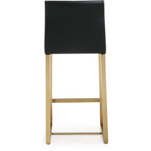 Denmark Performance Vegan Leather Stool with Gold Base - Set of 2