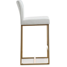 Denmark Performance Vegan Leather Stool with Gold Base - Set of 2