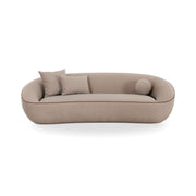 Jenny 98.5" Taupe Performance Faux Mohair Sofa