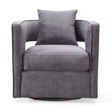 Kennedy Performance Velvet Swivel Accent Chair