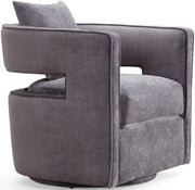 Kennedy Performance Velvet Swivel Accent Chair