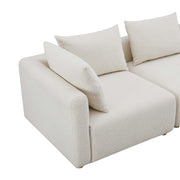 Hangover 4-Piece Cream Performance Boucle Modular Sectional