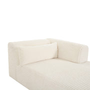 Tarra 71" Fluffy Oversized Performance Corduroy Modular Chaise