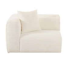 Tarra Fluffy Oversized Performance Corduroy Modular Corner Chair
