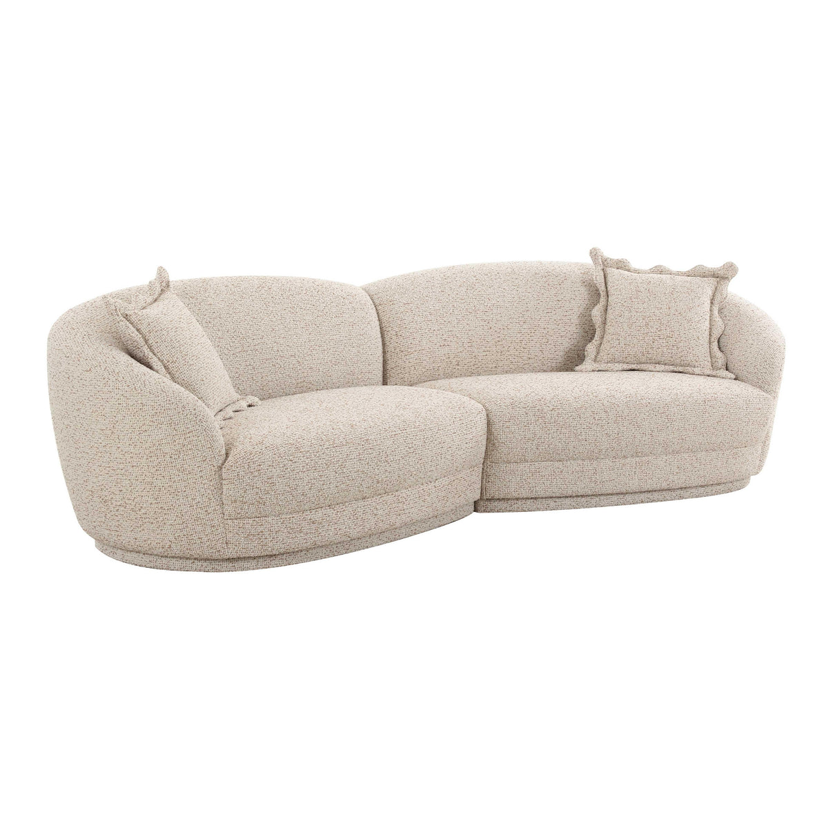 Marion 2-Piece Two-Tone Textured Performance Boucle Sectional