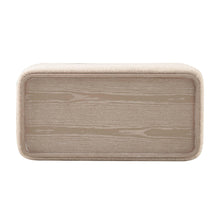 Sylvie Cream Performance Boucle Ottoman Table