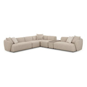 Sylvie 6-Piece Cream Performance Boucle Large Sectional