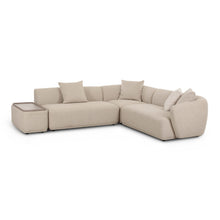 Sylvie 4-Piece Cream Performance Boucle Chaise Sectional