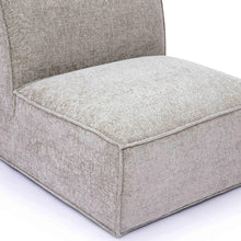 Mindy Performance Chenille Basketweave Modular Armless Chair