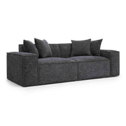 Mindy 84" Performance Chenille Basketweave Modular Loveseat