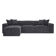 Mindy 4-Piece Performance Chenille Basketweave Modular Sectional