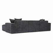 Mindy 4-Piece Performance Chenille Basketweave Modular Sectional