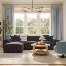Mindy Performance Chenille Basketweave Modular Armless Chair