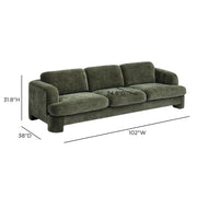 Halsey 102" Textured Fabric Sofa