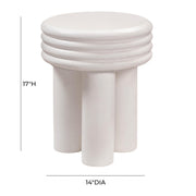 Delta Concrete Indoor/Outdoor Round Side Table