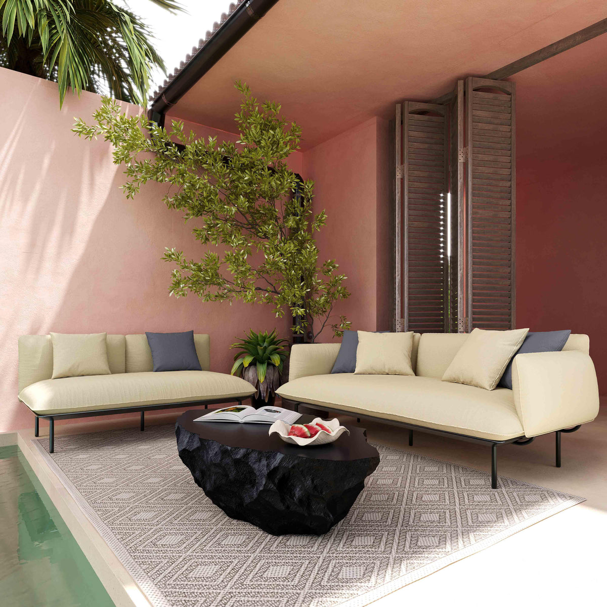 Katti 85" Outdoor Sofa