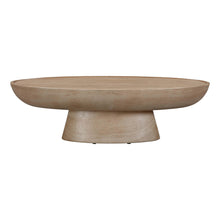 Eclipse 47" Textured Faux Travertine Indoor/Outdoor Coffee Table