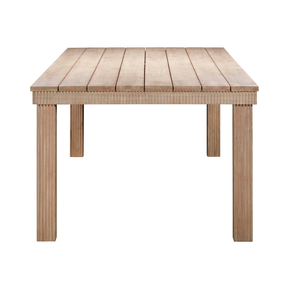 Cassie Natural Outdoor Rectangular Dining Table (75"-108")