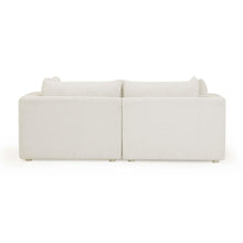 Hangover 81" Cream Performance Fabric Outdoor Modular Loveseat