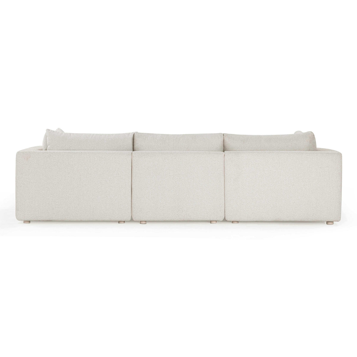 Hangover 4-Piece Cream Performance Fabric Outdoor Modular Sectional