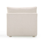 Hangover Cream Performance Fabric Outdoor Modular Armless Chair