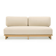 Reavan 67" Cream Performance Fabric Outdoor Lounge Sofa