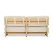 Reavan 67" Cream Performance Fabric Outdoor Lounge Sofa