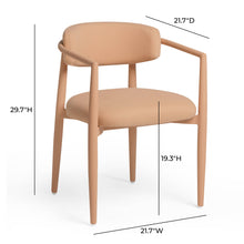 Annika Textured Contract-Grade Fabric Outdoor Dining Arm Chair