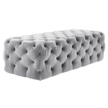 Kaylee 49" Performance Velvet Tufted Jumbo Ottoman