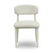 Annika Textured Contract-Grade Fabric Outdoor Dining Side Chair