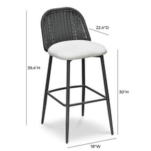 Alexa Performance Fabric Outdoor Stool