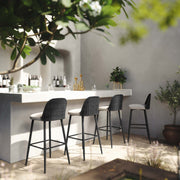 Alexa Performance Fabric Outdoor Stool