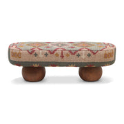 Rizi 53" Textured Wool Upholstered Bench