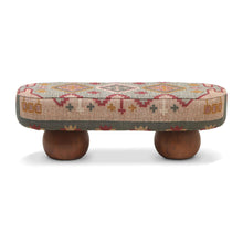 Rizi 53" Textured Wool Upholstered Bench