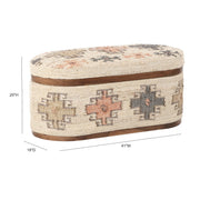 Olivier 41" Oval Storage Ottoman